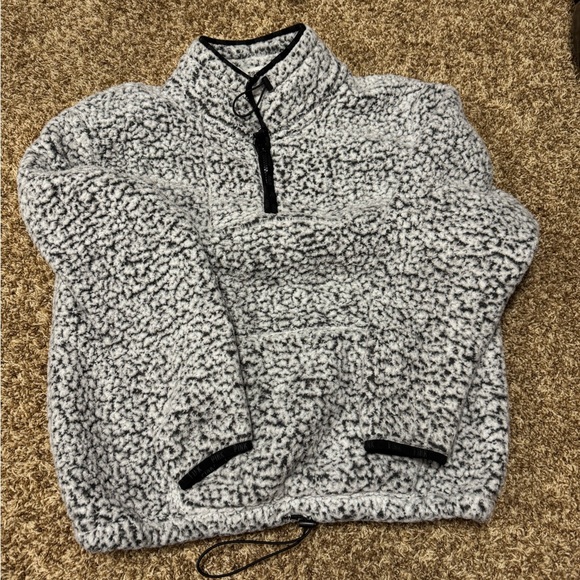 Victoria's Secret PINK Black and White Sherpa Jacket - Picture 1 of 2